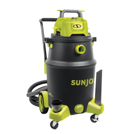 SUN JOE 12-Gal 1200W 6.5 Pk HP Wet/Dry Shop Vac, HEPA Filtration, Wheeled w/Attachments SWD16000